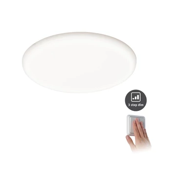 Paulmann 93068 Veluna Varifit LED panel, kerek, 3-step-dimming, üveg, 4000K természetes fehér, beépített LED, 2450 lm, IP44