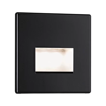 Paulmann 93094 LED Recessed Edge Quadro beépíthető lámpa, kerek, fekete, 2700K melegfehér, 50 lm