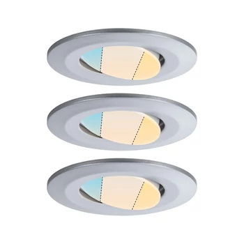 Paulmann 93095 LED Recessed Calla fürdőszobai beépíthető lámpa, kerek, króm, 3000K-6500K változtatható, 400 lm, IP65