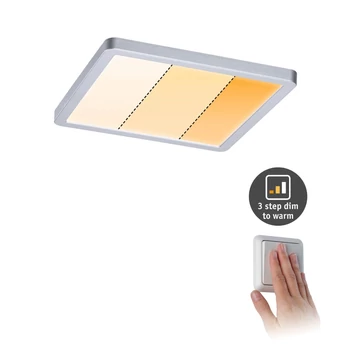 Paulmann 93100 LED Recessed panel Areo VariFit LED panel, króm, 2000K-4000K változtatható, 1.200 lm, IP44