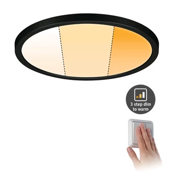 Paulmann 93102 LED Recessed panel Areo VariFit LED panel, fekete, 2000K-4000K változtatható, 1.500 lm, IP44