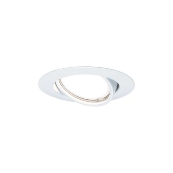 Paulmann 93411 Base beépíthető lámpa, 90 mmx90 mm, kerek, billenthető, fehér, 3000K melegfehér, GU10 foglalat, 350 lm, IP20