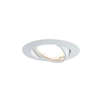 Paulmann 93413 Base beépíthető lámpa, 90 mmx90 mm, kerek, billenthető, fehér, 3000K melegfehér, Coin foglalat, 350 lm, IP23