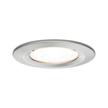 Paulmann 93439 Nova fürdőszobai beépíthető lámpa, kerek, fix, fehér, 2700K melegfehér, GU10 foglalat, 460 lm, IP44