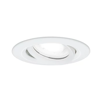 Paulmann 93672 Nova Plus fürdőszobai beépíthető lámpa, 93 mmx93 mm, kerek, billenthető, fényerőszabályozható, fehér, 4000K természetes fehér, GU10 foglalat, 470 lm, IP65