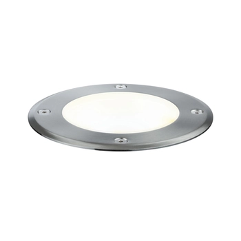 Paulmann 93908 Plug&Shine Floor LED padlóba építhető lámpa, 24V, 6W, 3000K, 427 lm, ezüst, 38°, IP67