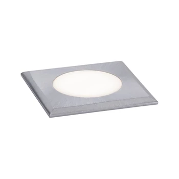 Paulmann 94366 Floor kültéri beépíthető lámpa, négyzet, felületbe süllyeszthető, rozsdamentes acél (inox), 3000K melegfehér, beépített LED, 210 lm, IP65