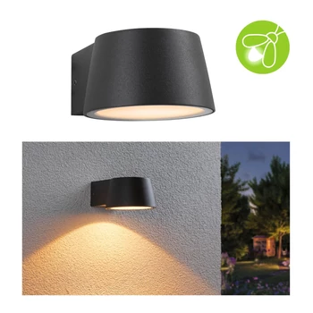 Paulmann 94713 Outdoor Capea kültéri fali lámpa, antracit, 2200K ultra-melegfehér, 550 lm, IP44