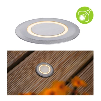 Paulmann 94727 Outdoor kültéri beépíthető lámpa, négyzet, alumínium, 2200K ultra-melegfehér, 15 lm, IP67