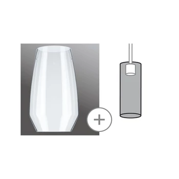Paulmann 95351 URail 2Easy Vento bura, üveg, max 50W, áttetsző