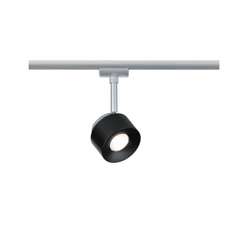 Paulmann 95374 URail Pane sínre szerelhető LED spotlámpa, beépített LED, 7,4W, 635 lm, 2700K melegfehér, matt króm/fekete