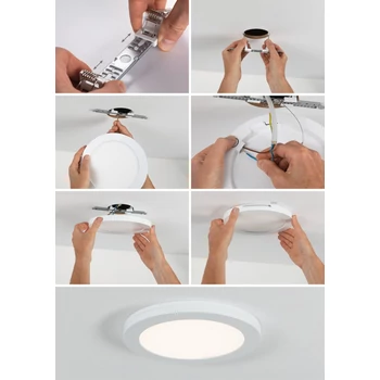 Paulmann 95392 LED Recessed panel mennyezeti lámpa, fehér, 4000K természetes fehér, beépített LED, 2460 lm, IP20