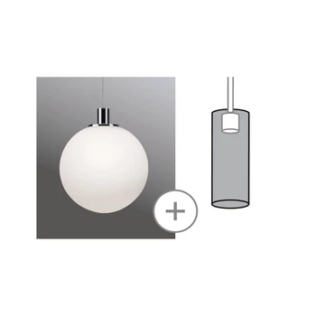Paulmann 95444 URail 2Easy Alari bura, üveg, gömb, max 20W, opál