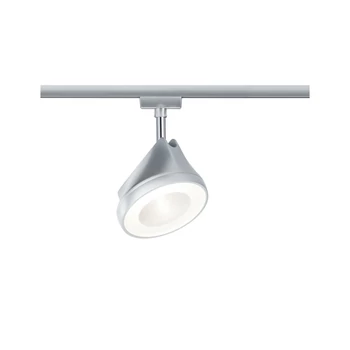 Paulmann 95446 URail Arena sínes LED spotlámpa, beépített LED, 15W, 1180 lm, 2700K melegfehér, matt króm/króm, fényerőszabályozható