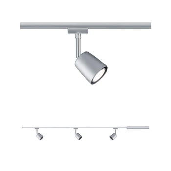 Paulmann 95462 URail Cover sínrendszer szett, 3 db sínre szerelhető spotlámpával, 230V, GU10 foglalattal, 1,2m,  króm, fényerőszabályozható