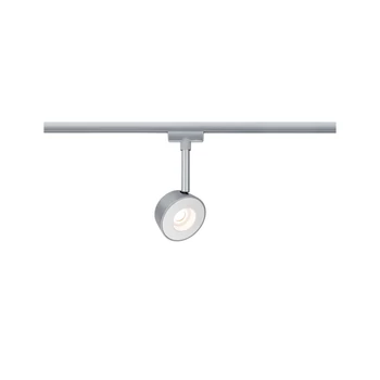 Paulmann 95473 URail Pellet sínre szerelhető lámpa, beépített LED, 230V, 4W, 2700K melegfehér, 240 lm, matt króm/fehér, 40°