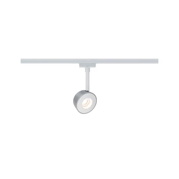 Paulmann 95474 URail Pellet sínre szerelhető lámpa, beépített LED, 230V, 4W, 2700K melegfehér, 240 lm, fehér/matt króm, 40°