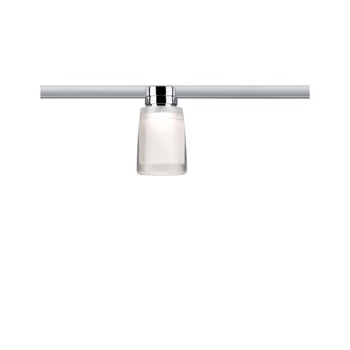 Paulmann 95501 URail Safira sínre szerelhető lámpa, beépített LED, 230V, 5,2W, 2700K melegfehér, 350 lm, króm/áttetsző/szatén