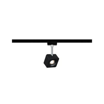 Paulmann 96923 URail Cube sínes LED spotlámpa, beépített LED, 8W, 770 lm, 2700K melegfehér, matt fekete, fényerőszabályozható