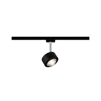 Paulmann 96927 URail Aldan sínre szerelhető LED spotlámpa, beépített LED, 9W, 480 lm, 2700K melegfehér, matt króm/fekete, fényerőszabályozható