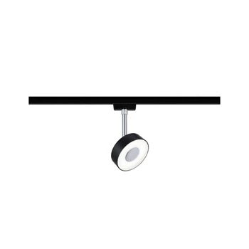 Paulmann 96939 URail Circle sínes LED spotlámpa, beépített LED, 5W, 425 lm, 4000K természetes fehér, matt fekete, fényerőszabályozható