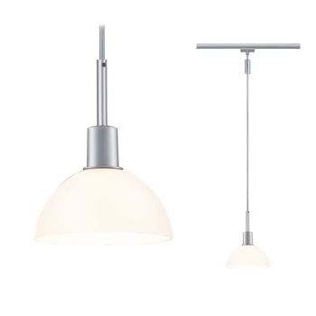 Paulmann 96972 URail Sarassani sínes függeszték, E14 foglalattal, max 20W, matt króm/opál