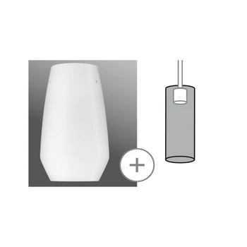 Paulmann 99854 URail 2Easy Vento üvegbura 2Easy E27 foglalathoz, 15 cm, opál