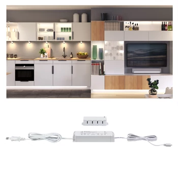 Paulmann 99947 Clever Connect tápegység, max. 25W, 230V/12V, 4 portos csatlakozó, fehér, 12V