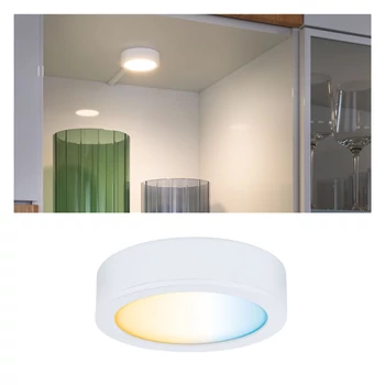 Paulmann 99952 Clever Connect Disc bútorvilágító, tunable white, tápegység nélkül, fehér, 2700K-6500K változtatható, beépített LED, 175 lm, 12V