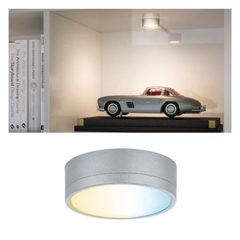 Paulmann 99955 Clever Connect Disc bútorvilágító, tunable white, tápegység nélkül, króm, 2700K-6500K változtatható, beépített LED, 155 lm, 12V
