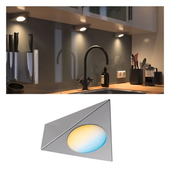 Paulmann 99958 Clever Connect Trigo pultvilágítás, tunable white, tápegység nélkül, szálcsiszolt, 2700K-6500K változtatható, beépített LED, 190 lm, 12V