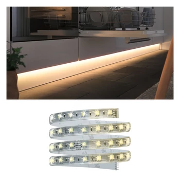 Paulmann 99972 Clever Connect Stripe bútorvilágító szalag, 1 méter, tunable white, tápegység nélkül, üveg, 2700K-6500K változtatható, beépített LED, 550 lm, 12V