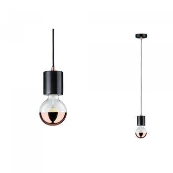 Paulmann Neordic Nordin 1 ágú függeszték, E27 foglalattal, fekete, max 20W, 796.05