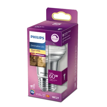 PHILIPS E27 spot R63 LED fényforrás, 2700K melegfehér, 4,5 W, 36°, CRI 80, 8718699773830