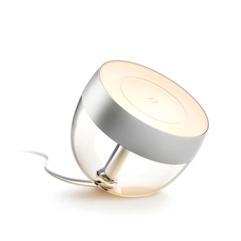 Philips Hue Iris ezüst asztali LED lámpa, White and Color Ambiance, 8W, 570lm, RGBW 2000-6500K, 8719514411524