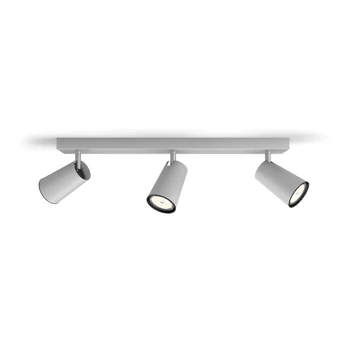 Philips Paisley alumínium mennyezeti szpotlámpa, GU10 foglalattal, max. 3x10W, 5057348PN