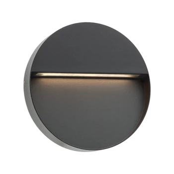 Kültéri Fali lámpa, szürke, 3000K melegfehér, beépített LED, 420 lm, Redo Even 9624