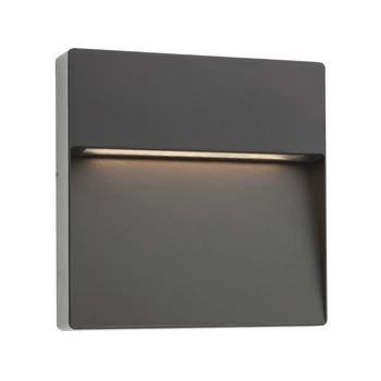 Kültéri Fali lámpa, szürke, 3000K melegfehér, beépített LED, 420 lm, Redo Even 9625