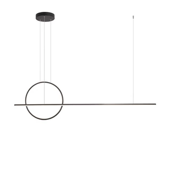 Több ágú függeszték, fekete, 4000K természetes fehér, beépített LED, 3928 lm, Redo Giotto 01-1848