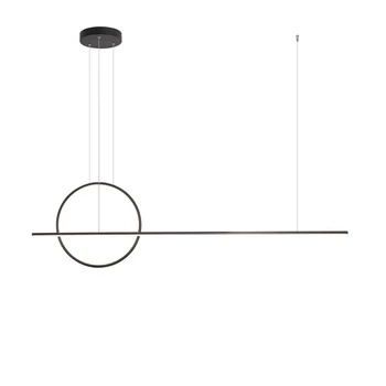 1 ágú függeszték, fekete, 3000K melegfehér, beépített LED, 5145 lm, Redo Giotto 01-1735