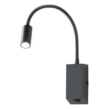 Fali lámpa, fekete, 3000K melegfehér, beépített LED, 315 lm, Redo Hello 01-1194