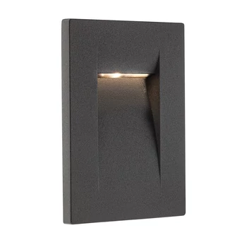 Kültéri Beépíthető lámpa, szürke, 3000K melegfehér, beépített LED, 106 lm, Redo Inner 9638