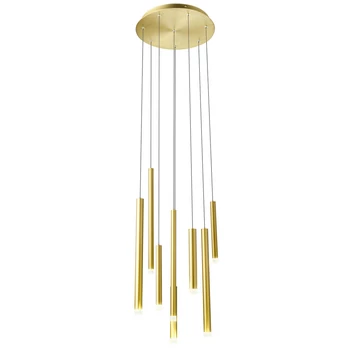 Több ágú függeszték, arany, 3000K melegfehér, beépített LED, 2176 lm, Redo Madison 01-2050