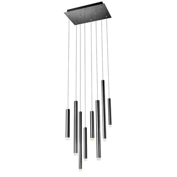 Több ágú függeszték, fekete, 3000K melegfehér, beépített LED, 2176 lm, Redo Madison 01-2048