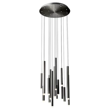 Több ágú függeszték, fekete, 3000K melegfehér, beépített LED, 4352 lm, Redo Madison 01-2060