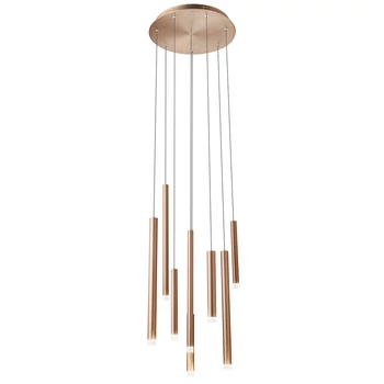 Több ágú függeszték, rosegold, 3000K melegfehér, beépített LED, 2176 lm, Redo Madison 01-2051