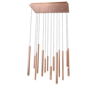 Több ágú függeszték, rosegold, 3000K melegfehér, beépített LED, 3808 lm, Redo Madison 01-2055
