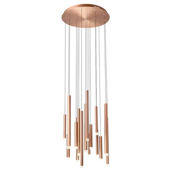 Több ágú függeszték, rosegold, 3000K melegfehér, beépített LED, 4352 lm, Redo Madison 01-2059