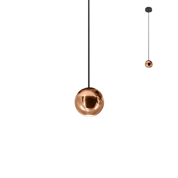 1 ágú függeszték, rosegold, 3000K melegfehér, beépített LED, 270 lm, Redo Obo 01-2358