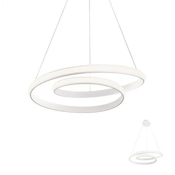 1 ágú függeszték, fehér, 4000K természetes fehér, beépített LED, 3498 lm, Redo Torsion 01-1888